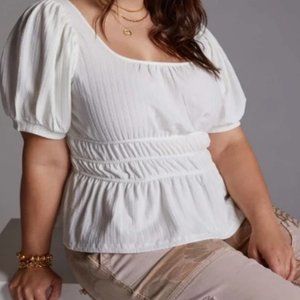Anthropologie MAEVE PUFF-SLEEVED TOP